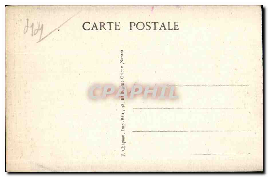 CPA Guerande (Loire Inf) Collegiate Saint Aubin  — Rückseite