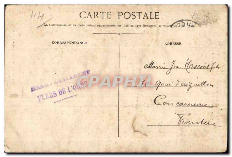 CPA La Paludier sa journe faite Ne craint pas d taire un bout d toilette Folklore Costume — Rückseite