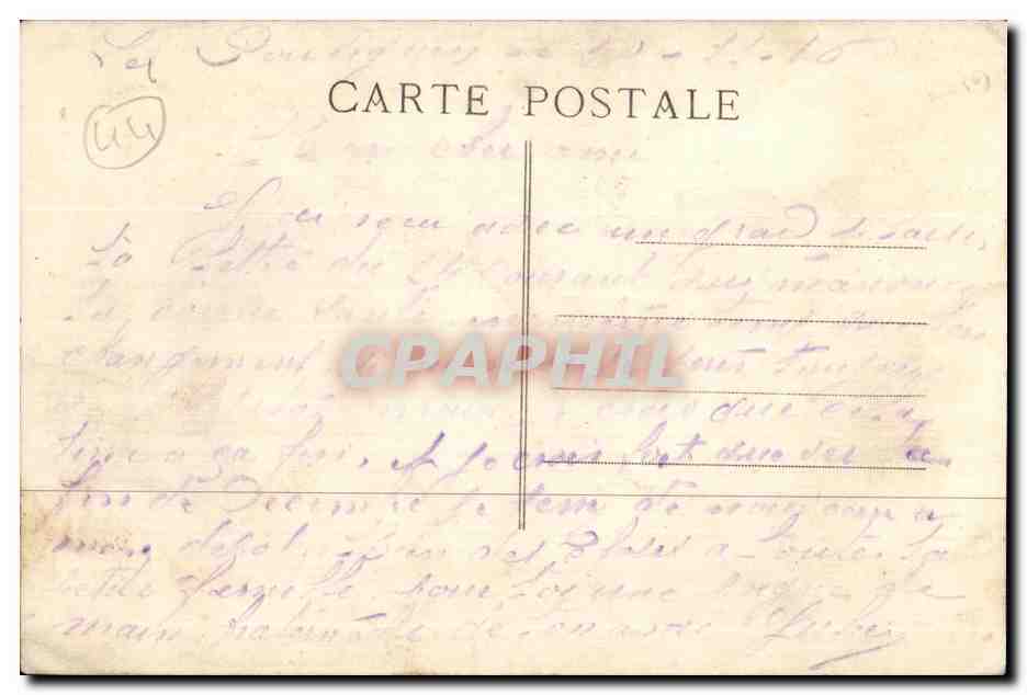CPA Guerande (Loire Inf) Interieur de la Collegiale la Crypte Tombeau de Tristan de Carne — Rückseite