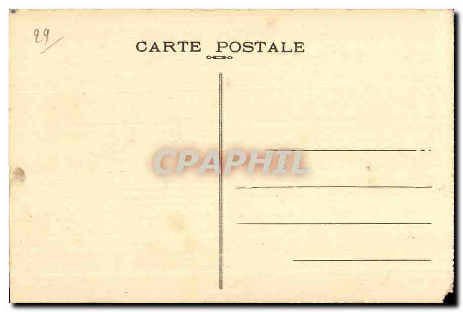 CPA Guimiliau Le Calvaire Details L Enfer et la Cene — Rückseite