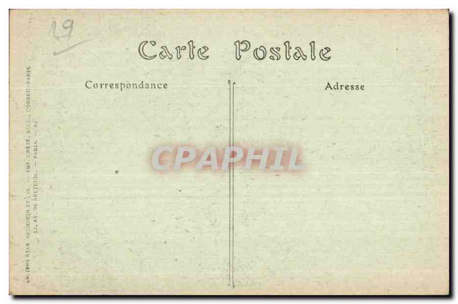 CPA Guimiliau L Eglise Le Porche  — Rückseite