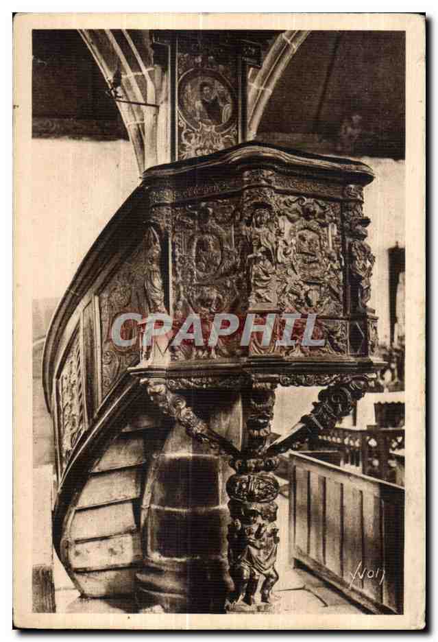 Interno della Chiesa, la Sedia (1677) — Guimiliau (Finistère) — Éditions d'Art Yvot, Paris