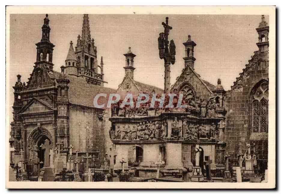 CPA Guimiliau Le Calvaire et l Eglise 