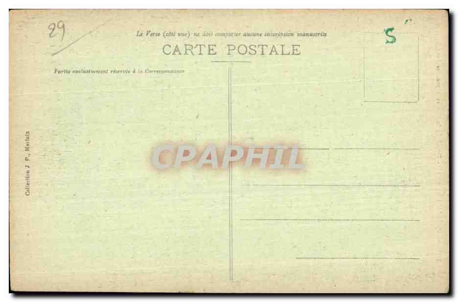CPA Guimiliau Detail de la Chaire a Precher — Rückseite