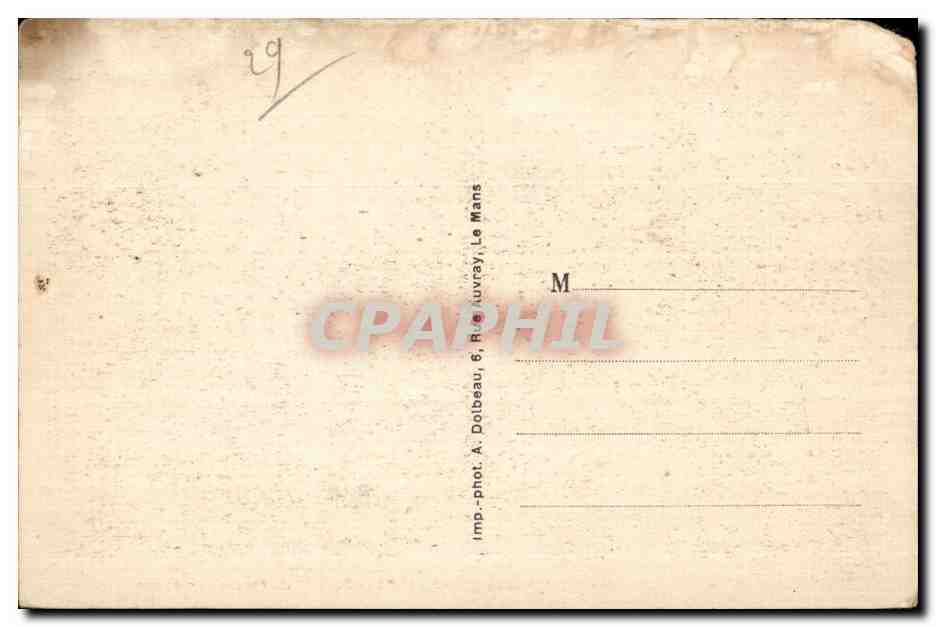 CPA Treboul cotonie de Vacances de ta ville du Mans un coin du parc de josanom — Rückseite