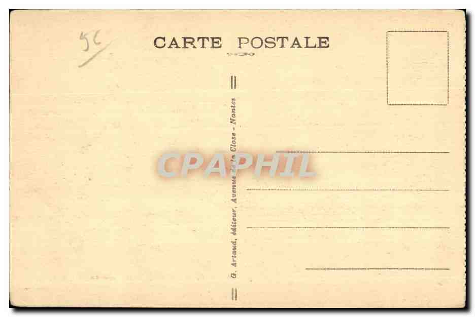 CPA Presqu ile de Crozon la chateau de dinan — Rückseite