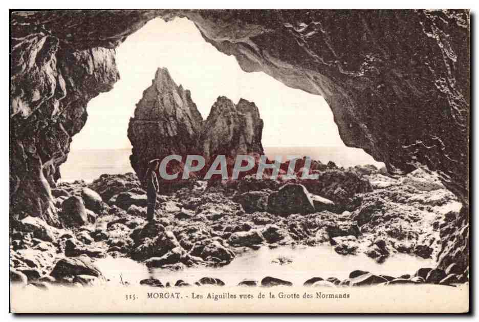 Morgat - Les Aiguilles vues de la Grotte des Normands — éditeur La Doué, n° 315