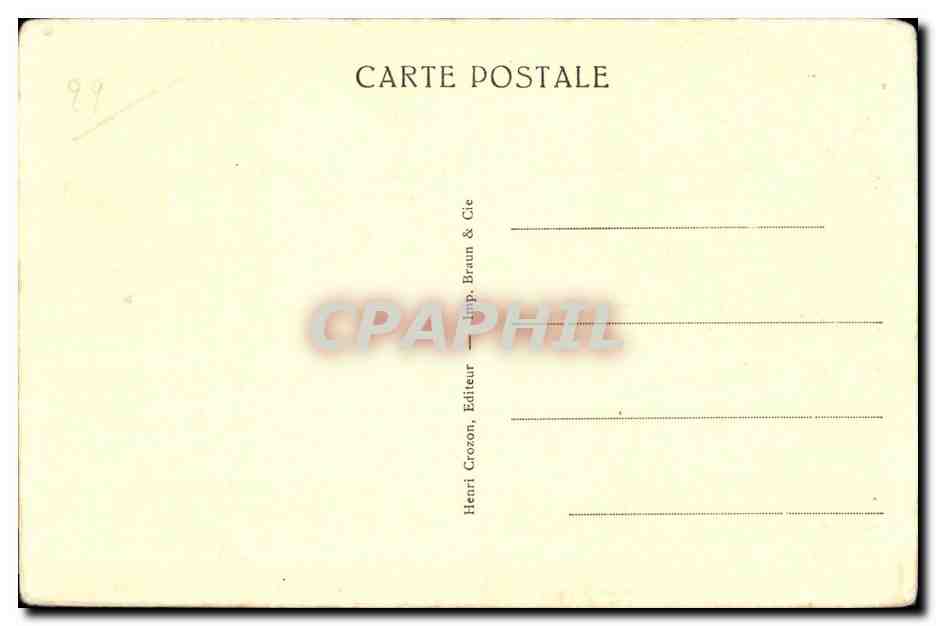CPA Presquile De Crozon Chateau de Dinant  — Rückseite
