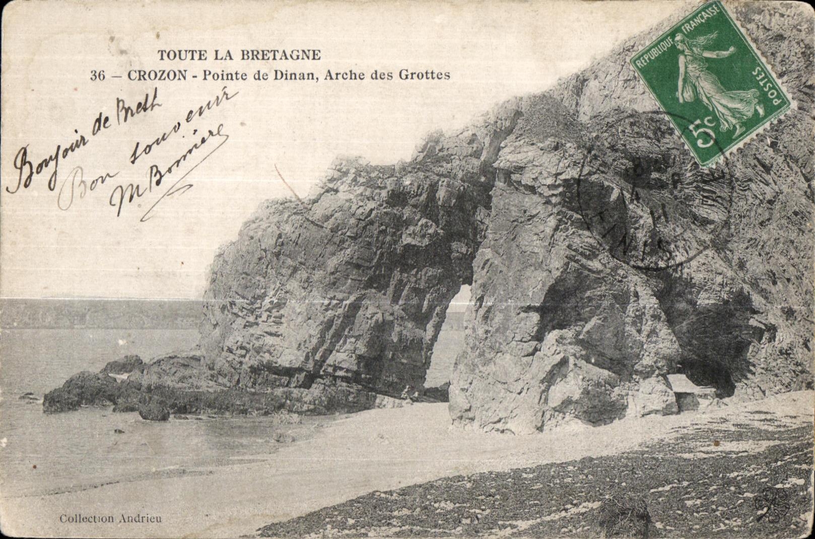 CPA Toute La Bretagne Crozon Pointe de Dinan Arche des Grottes