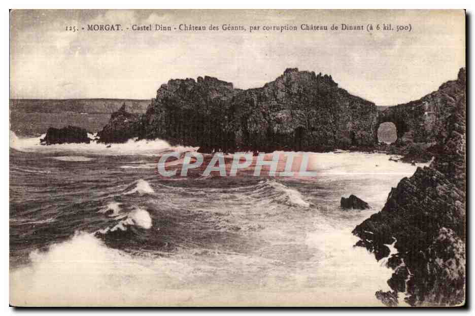 Morgat - Castel Dinn - Château des Géants, par corruption Château de Dinant (à 6 kil. 500)