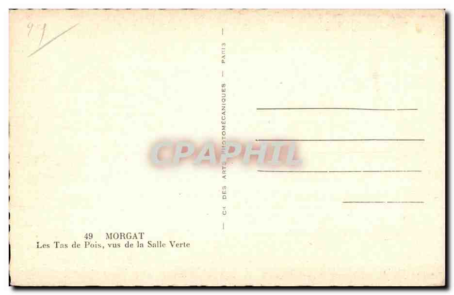 Les Tas de Pois, vus de la Salle Verte — Morgat — Cie des Arts Photomécaniques, Paris — Reverso