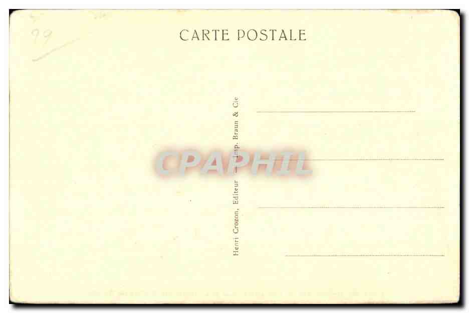 CPA Presq iue De Crozon porte des Geants par ou l on passe pour aller vister les Grottes de Dinant — Rückseite