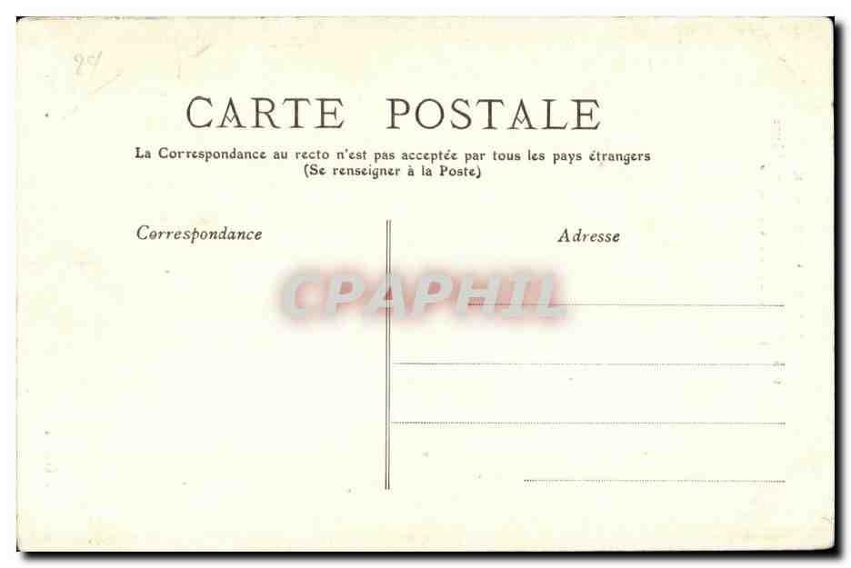 CPA Crozon Pointe de la chevre Breche dans les Falaises — Rückseite