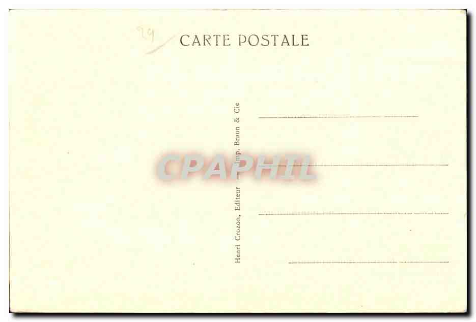 CPA Presqu ile De Crozon Chateau de Dinant — Rückseite