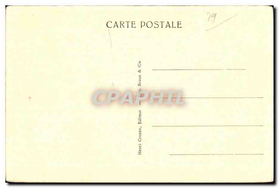 CPA Presqu ile De Crozon Chateau de Dinant — Rückseite