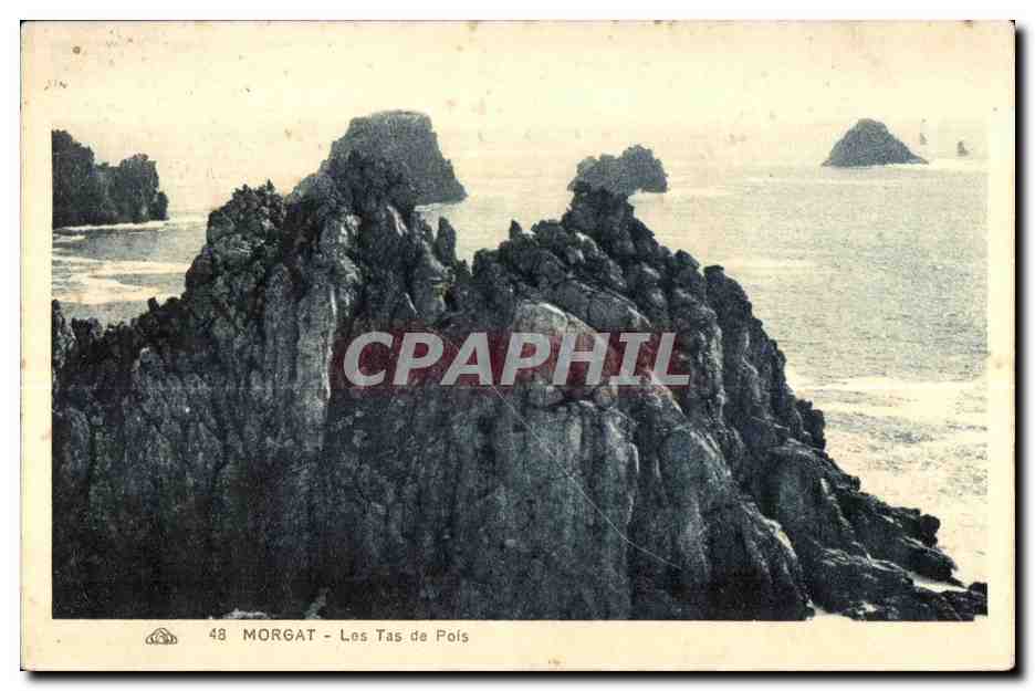Morgat - Les Tas de Pois — éditeur CPAPHIL, n° 48