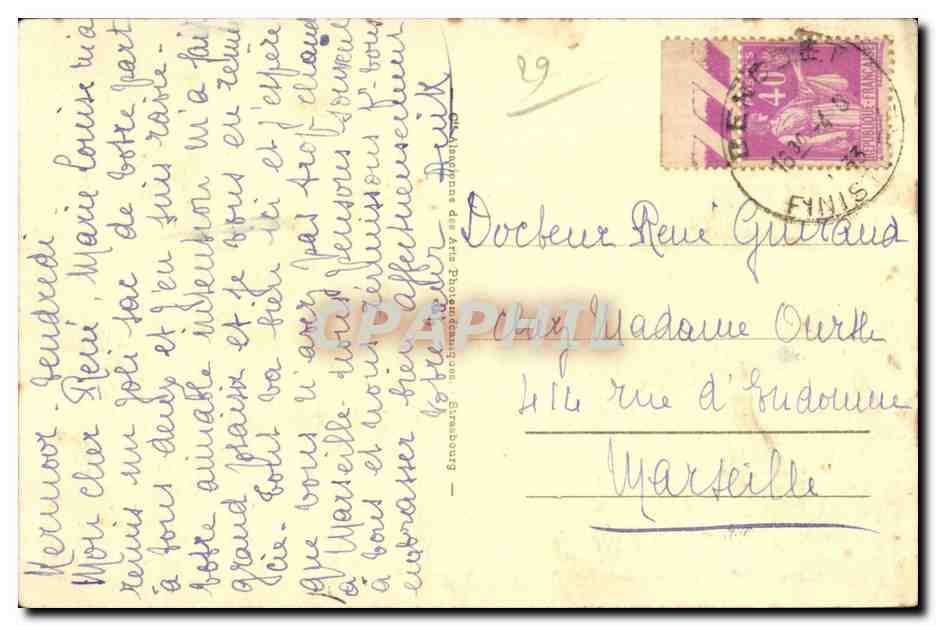 Morgat - Les Tas de Pois — éditeur CPAPHIL, n° 48 — Verso