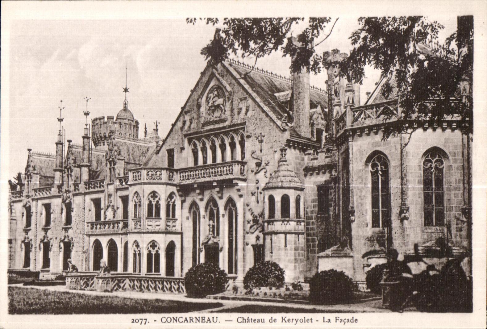 CPA Concarneau Chateau de Karyolet la Facade