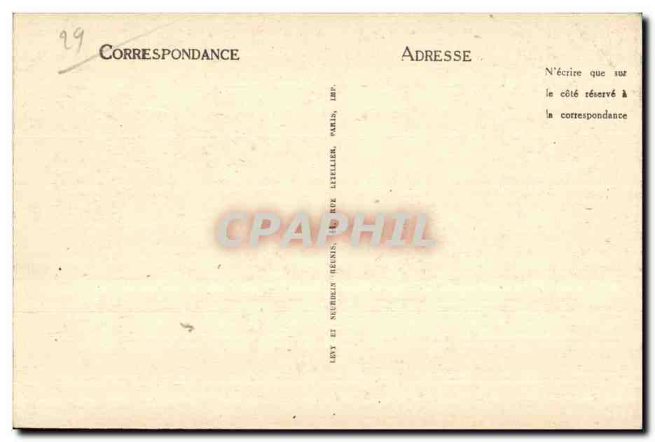 CPA Concarneau Le Befftoi et le Pont de la Ville Close — Rückseite