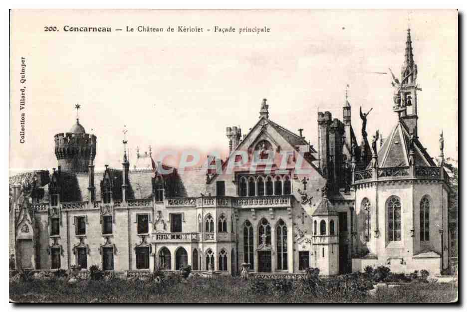 CPA Concarneau Le Chateau de Keriolet 