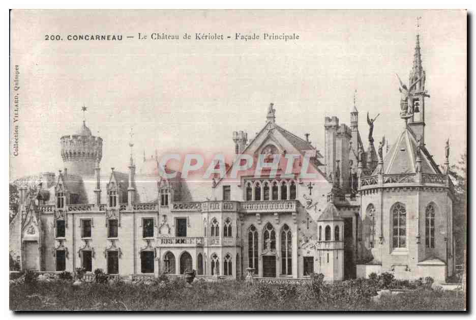 CPA Concarneau Le Chateau de Keriolet Facade Principale
