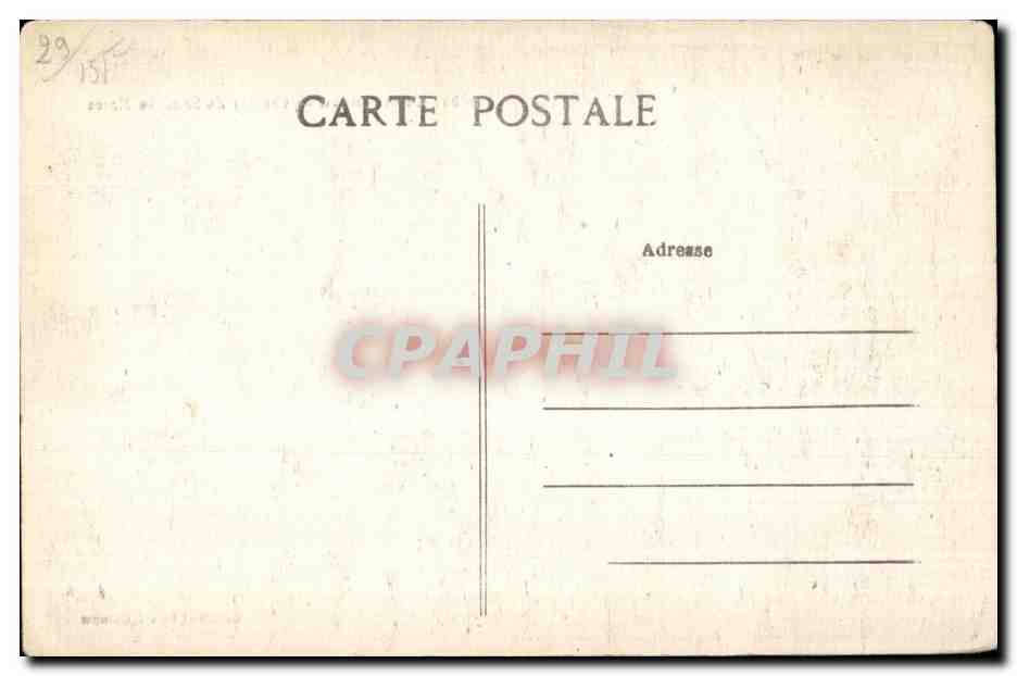 CPA Concarneau Coucher du Soieil au Moros — Rückseite