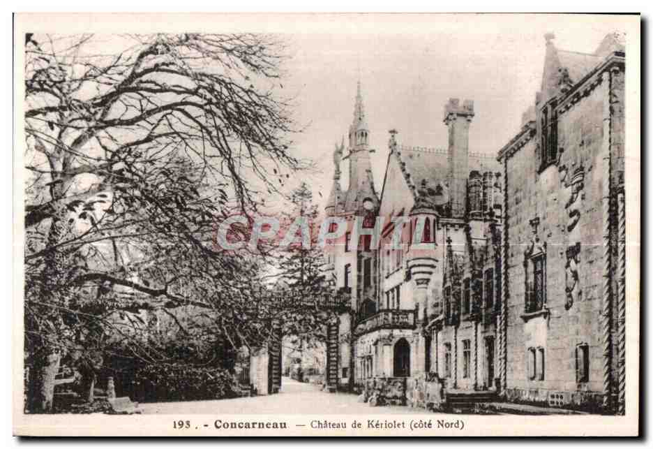 CPA Concarneau Chateau de Keriolet (cote Nord)