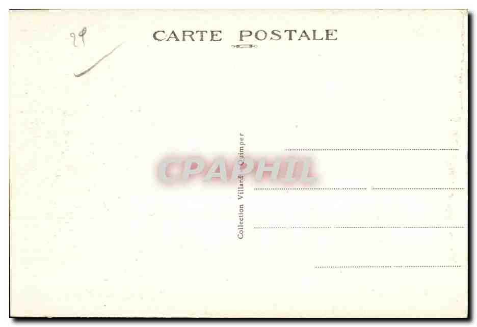 CPA Concarneau Chateau de Keriolet (cote Nord) — Rückseite