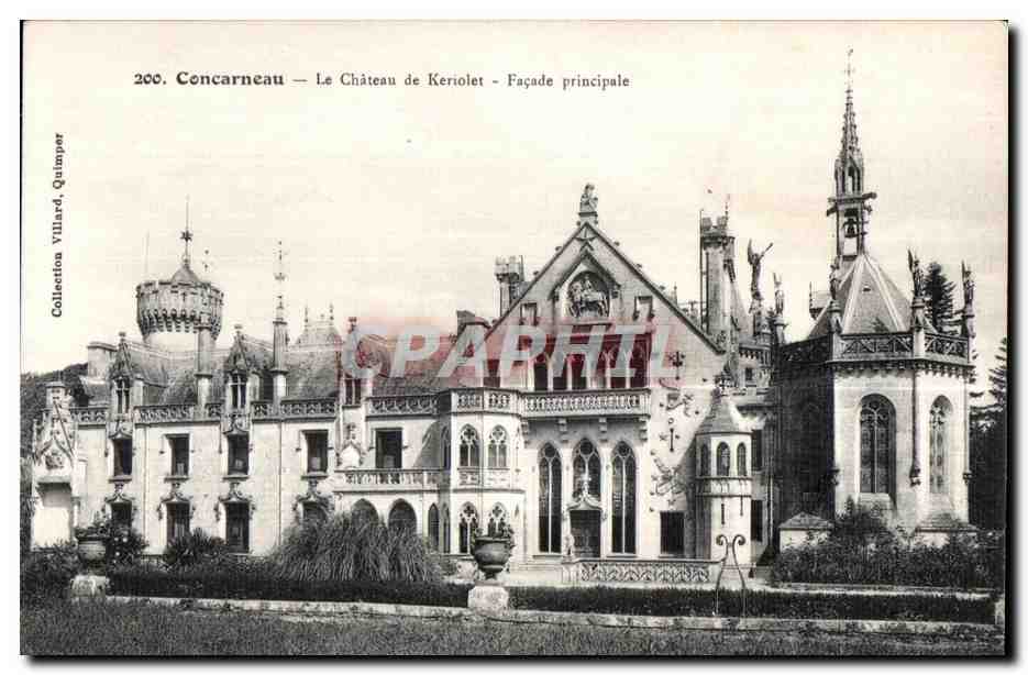 CPA Concarneau Le Chateau de Keriolet Facade principale