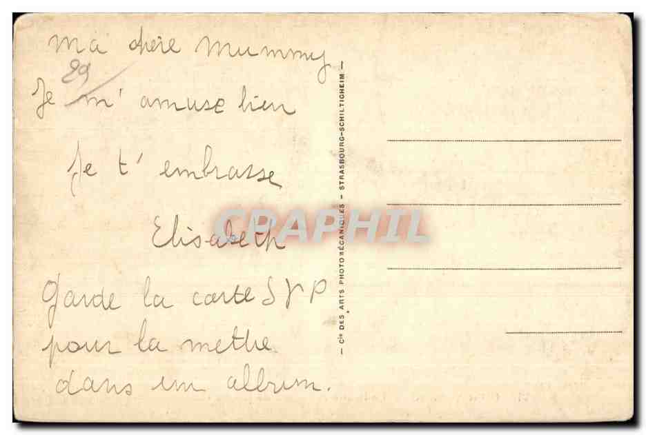 CPA Concarneau Le Beffroi et pont de la ville Close — Rückseite