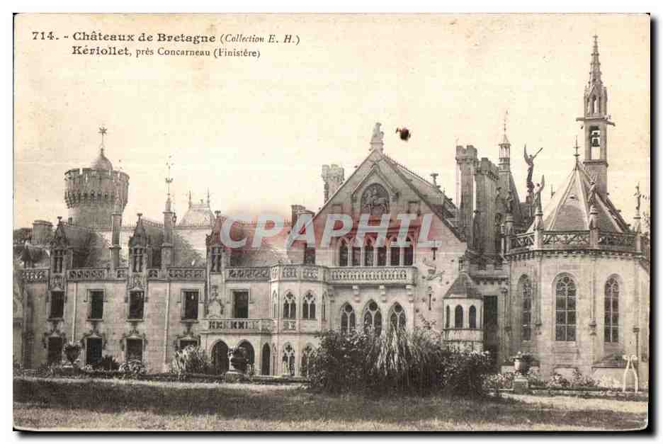 Châteaux de Bretagne — Kériollet, près Concarneau (Finistère) — Collection E. H. n° 714