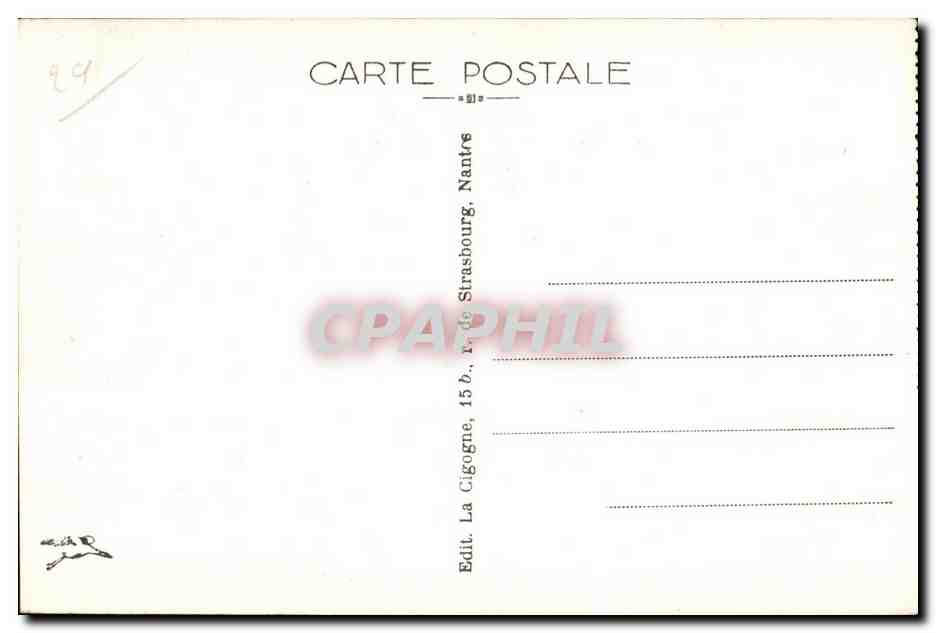 CPA Concarneau Pont d acces a la ville close — Rückseite