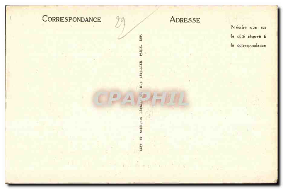 CPA Concarneau Le Beffroi et Entree de la Ville Close — Rückseite