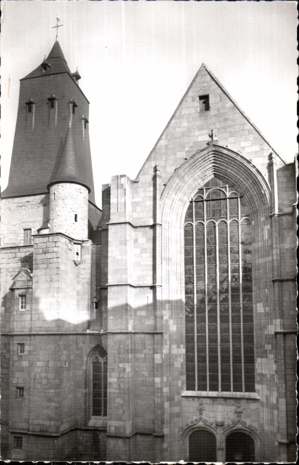 Église Saint-Germain de Rennes — Façade principale avec le clocher — CPAPHIL n°4