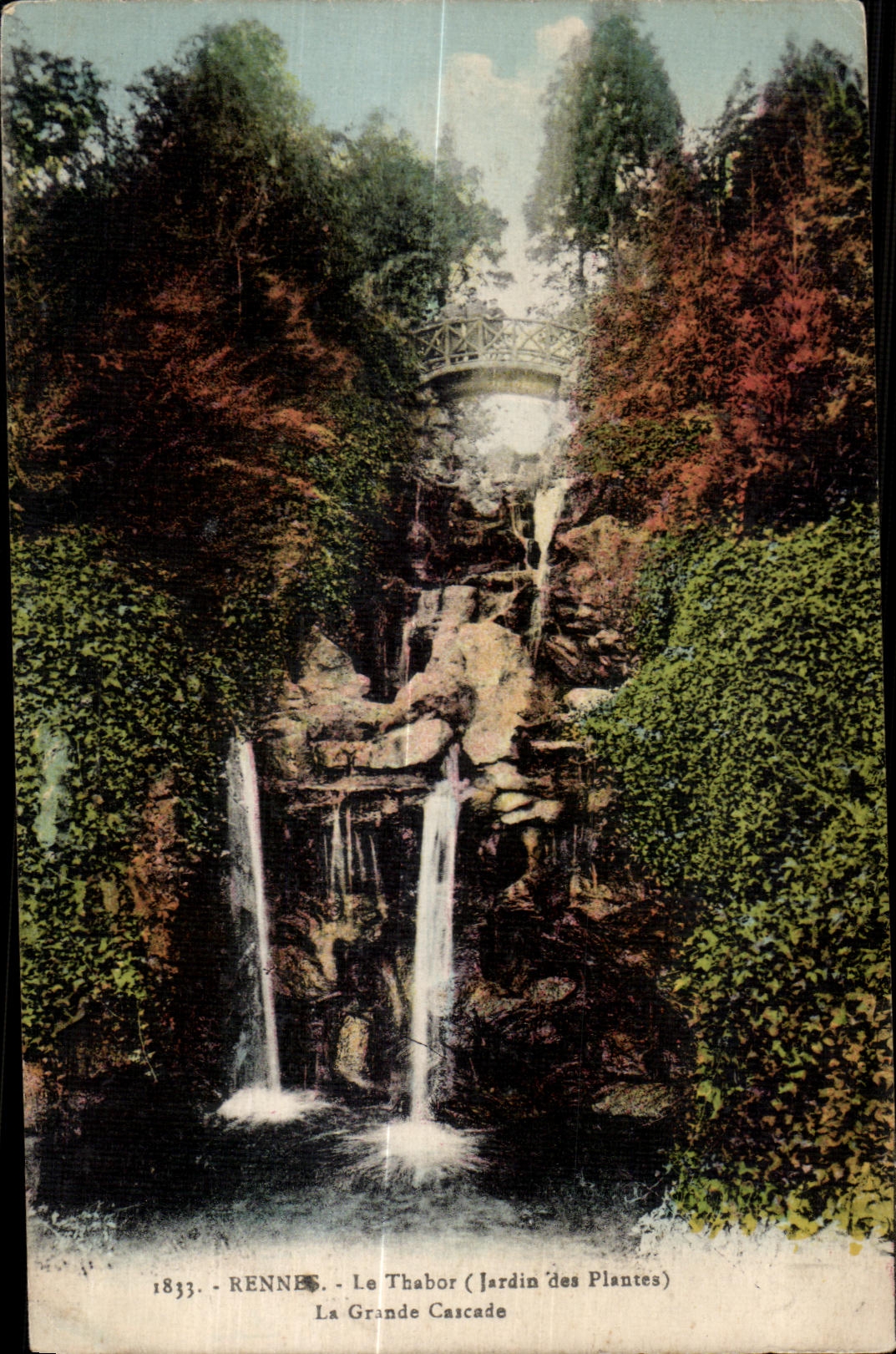 Le Thabor (Jardin des Plantes) — La Grande Cascade — Rennes