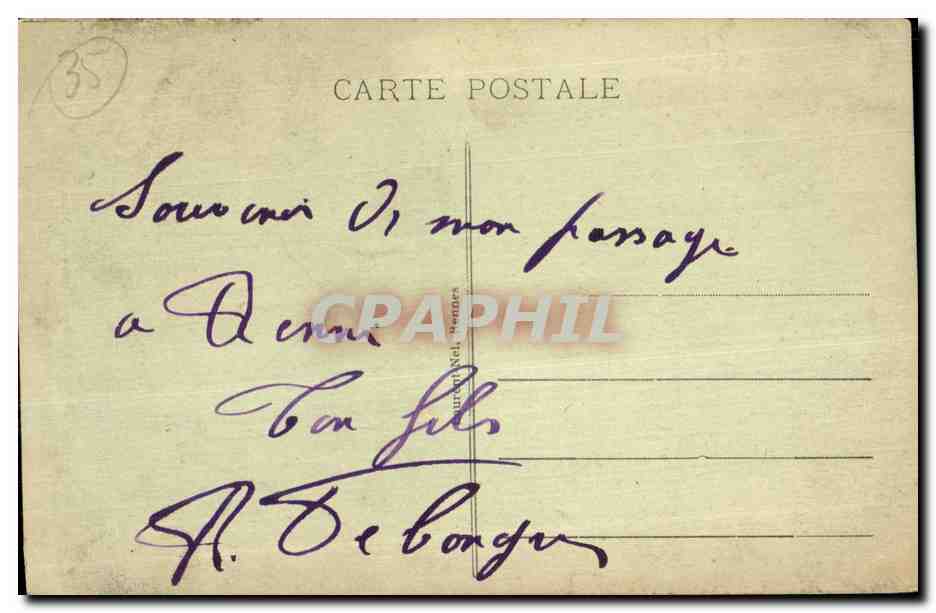 Le Thabor (Jardin des Plantes) — La Grande Cascade — Rennes — Reverso