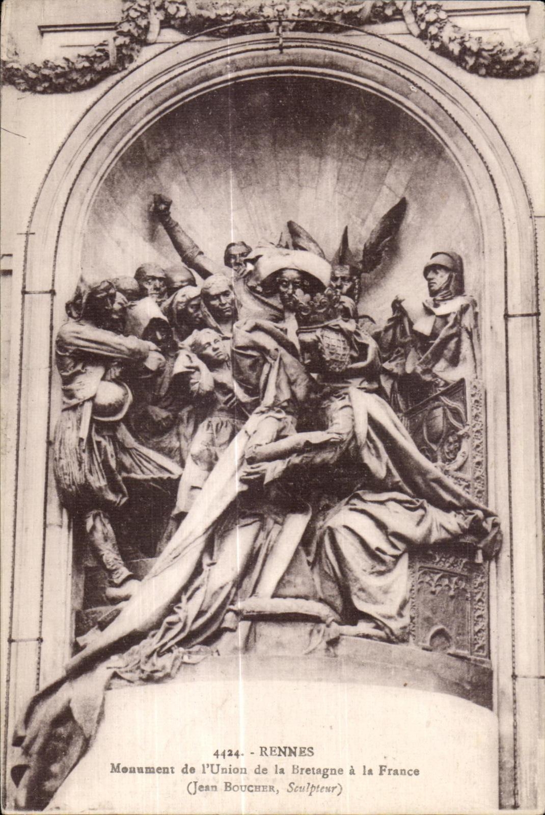 Monument de l'Union de la Bretagne à la France — Rennes — (Jean Boucher, Sculpteur)