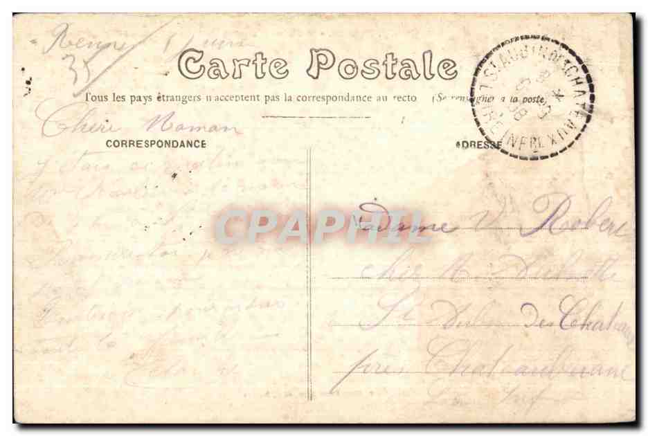 Rennes - Le Thabor (Colonnes Vanneau et Papu) et l'Église Notre-Dame — E. Mary-Rouscelière, édit., Rennes — Rückseite