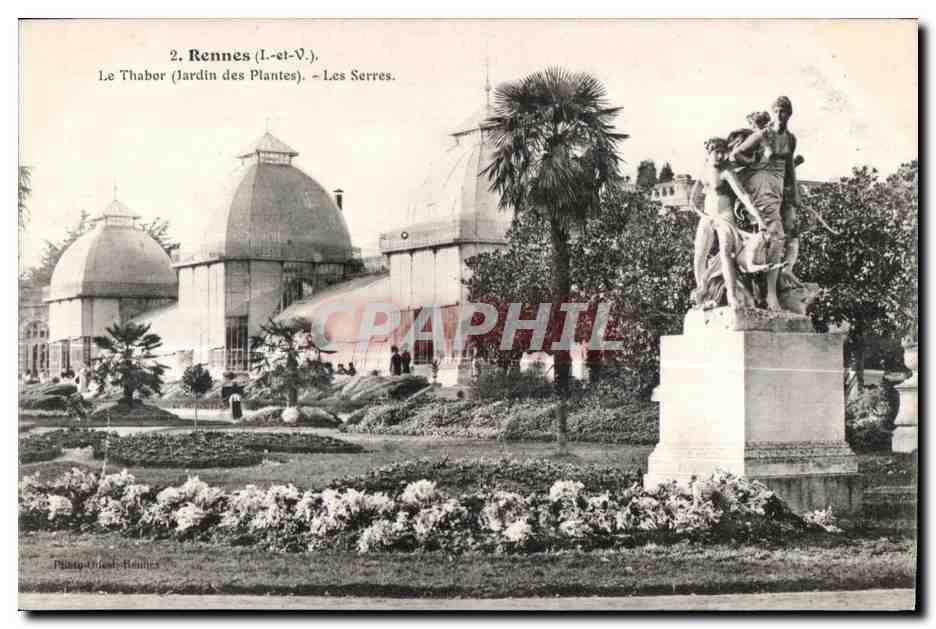 CPA Rennes (I et V) Le Thabor (Jardin des Plantes) Les Serres