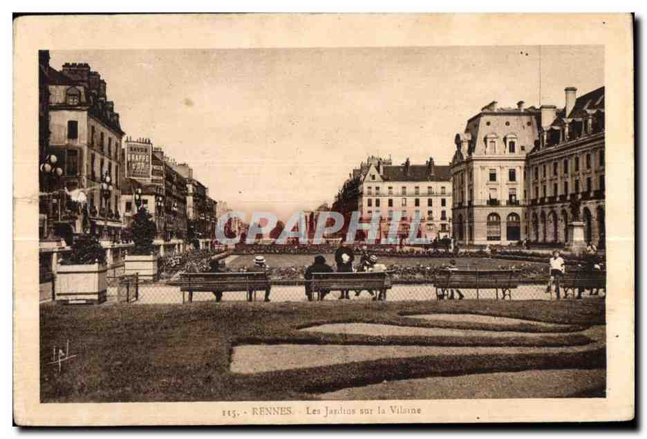 CPA Rennes Les Jardins sur la Vilaine
