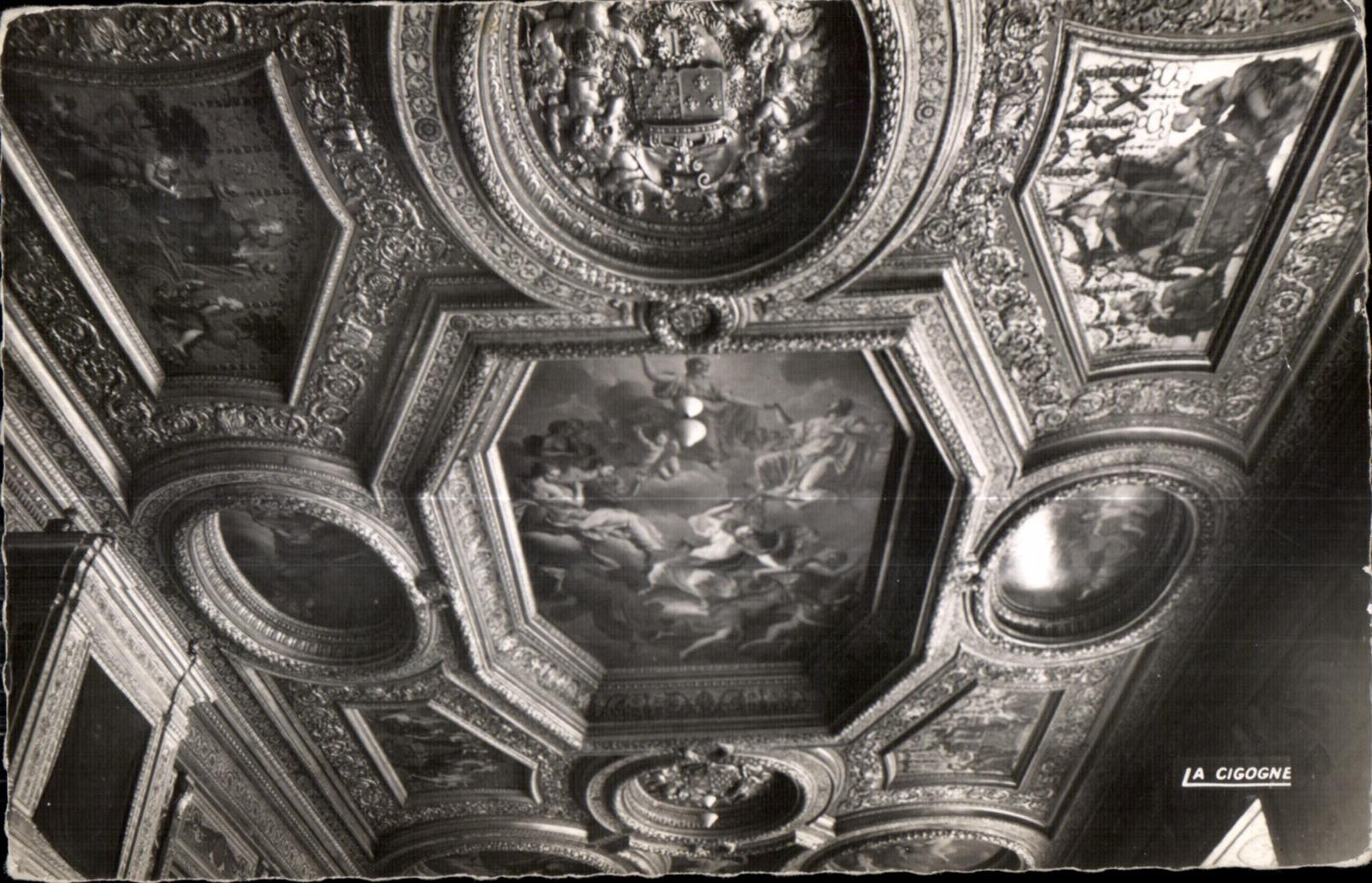 Palais de Justice — Grande salle du Parlement de Bretagne — Motifs des plafonds — Éditions 'LA CIGOGNE'