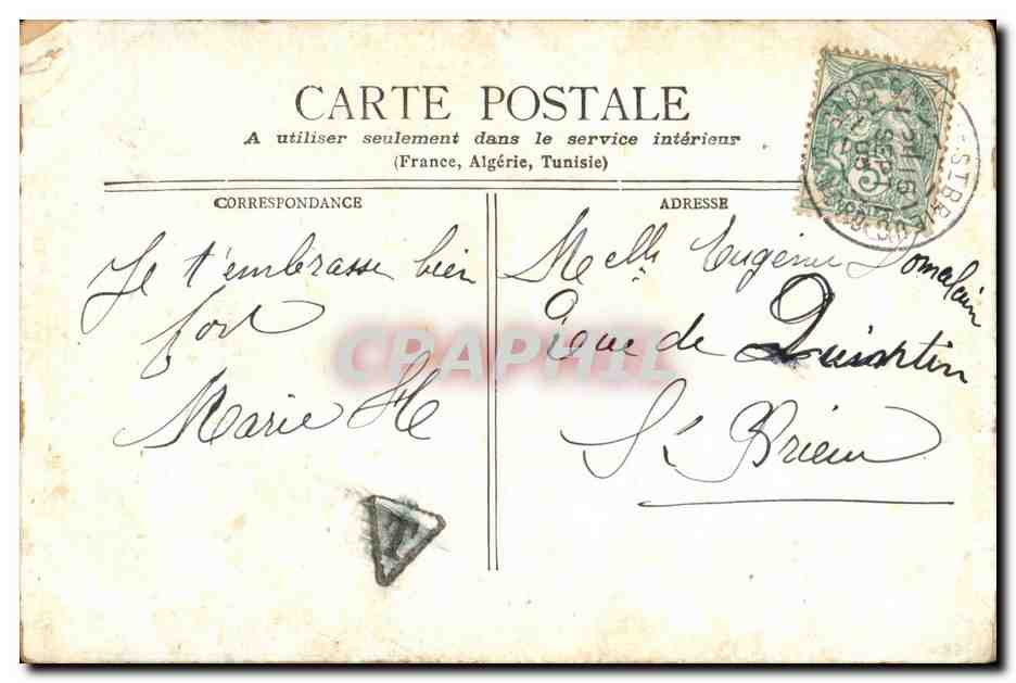 CPA Paris Basilique du Sacre Cceur — Rückseite