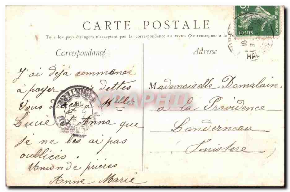 CPA Lourdes Forntaine Miraceuleuse Edition — Verso