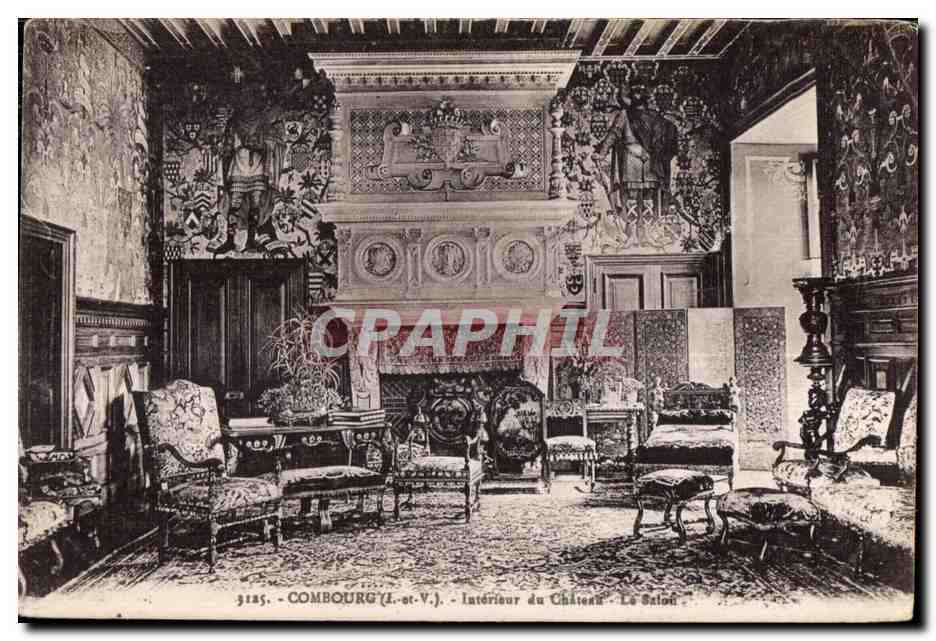 CPA Combourg (I et V) Interieur du Chateau