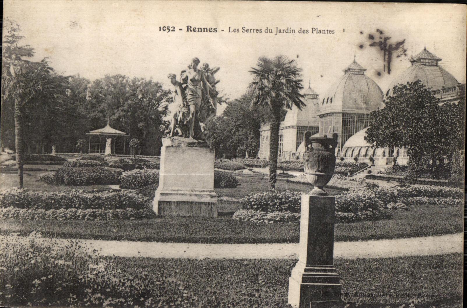 Rennes — Les Serres du Jardin des Plantes — anonymous publisher, series number 1052