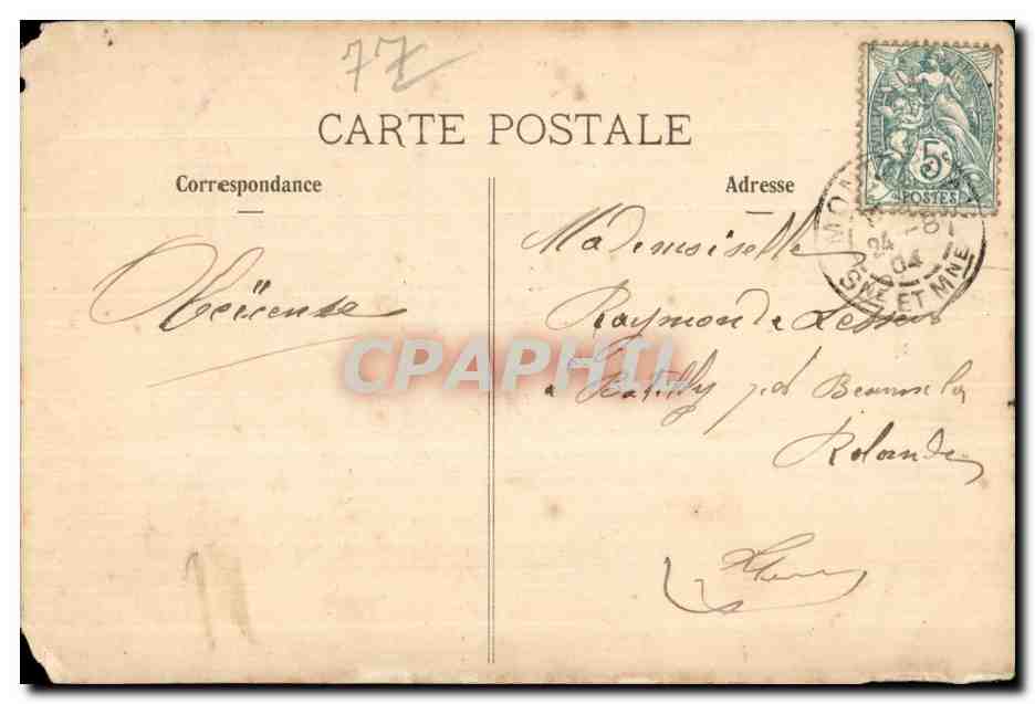 Montereau — Die Kirche — Verleger unbekannt — Rückseite