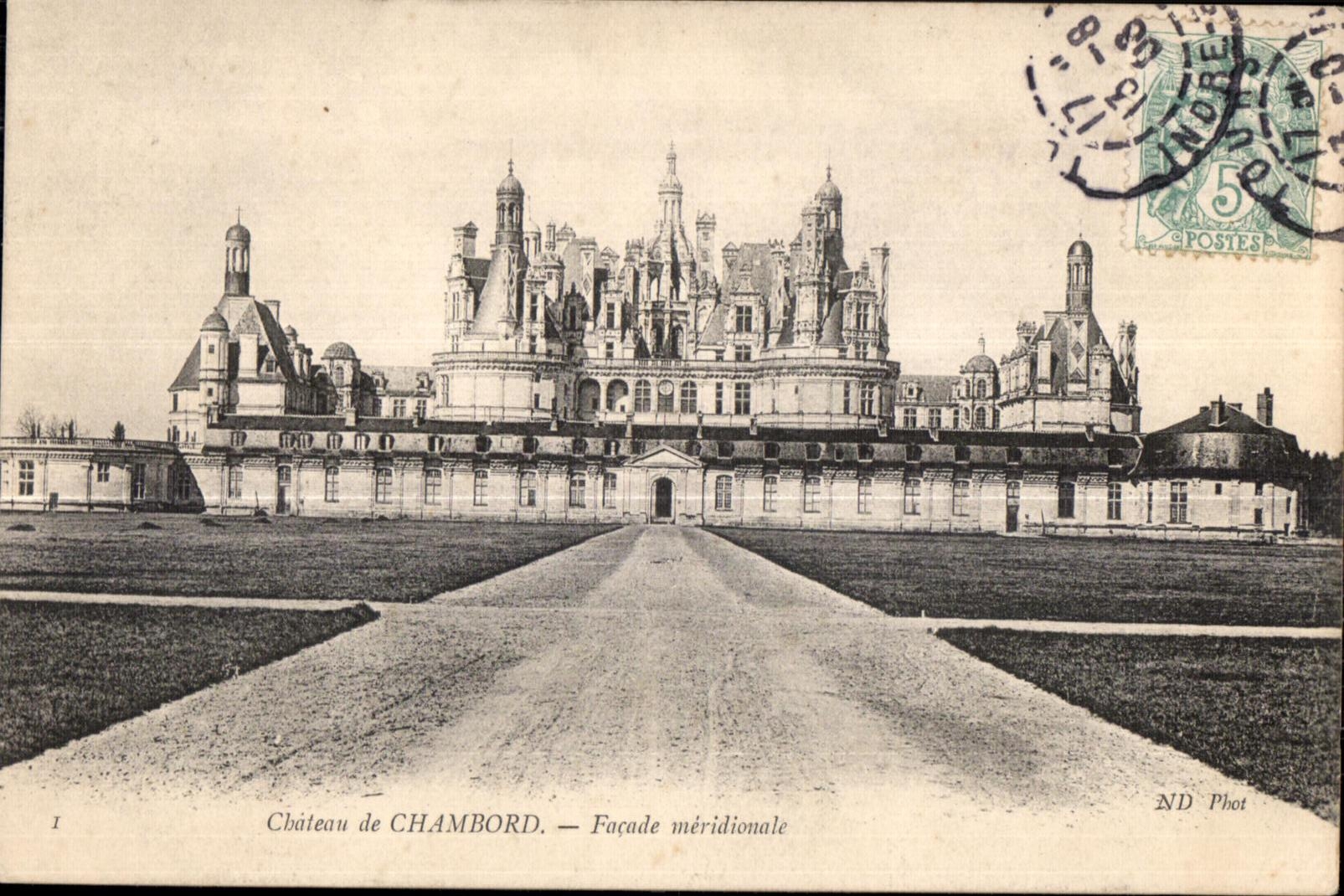 Château de CHAMBORD — Façade méridionale — ND Phot