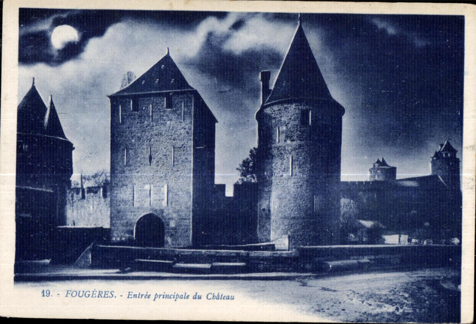 Fougères — Entrée principale du Château — éditeur non identifié, n° 49