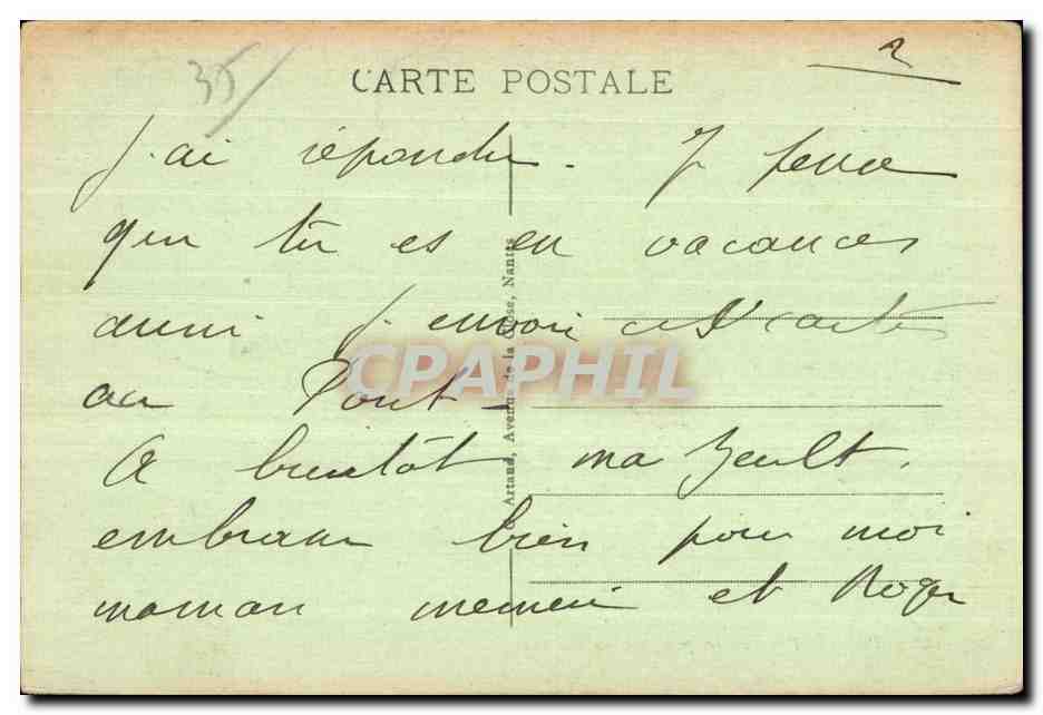 Fougères — Entrée principale du Château — éditeur non identifié, n° 49 — Reverso