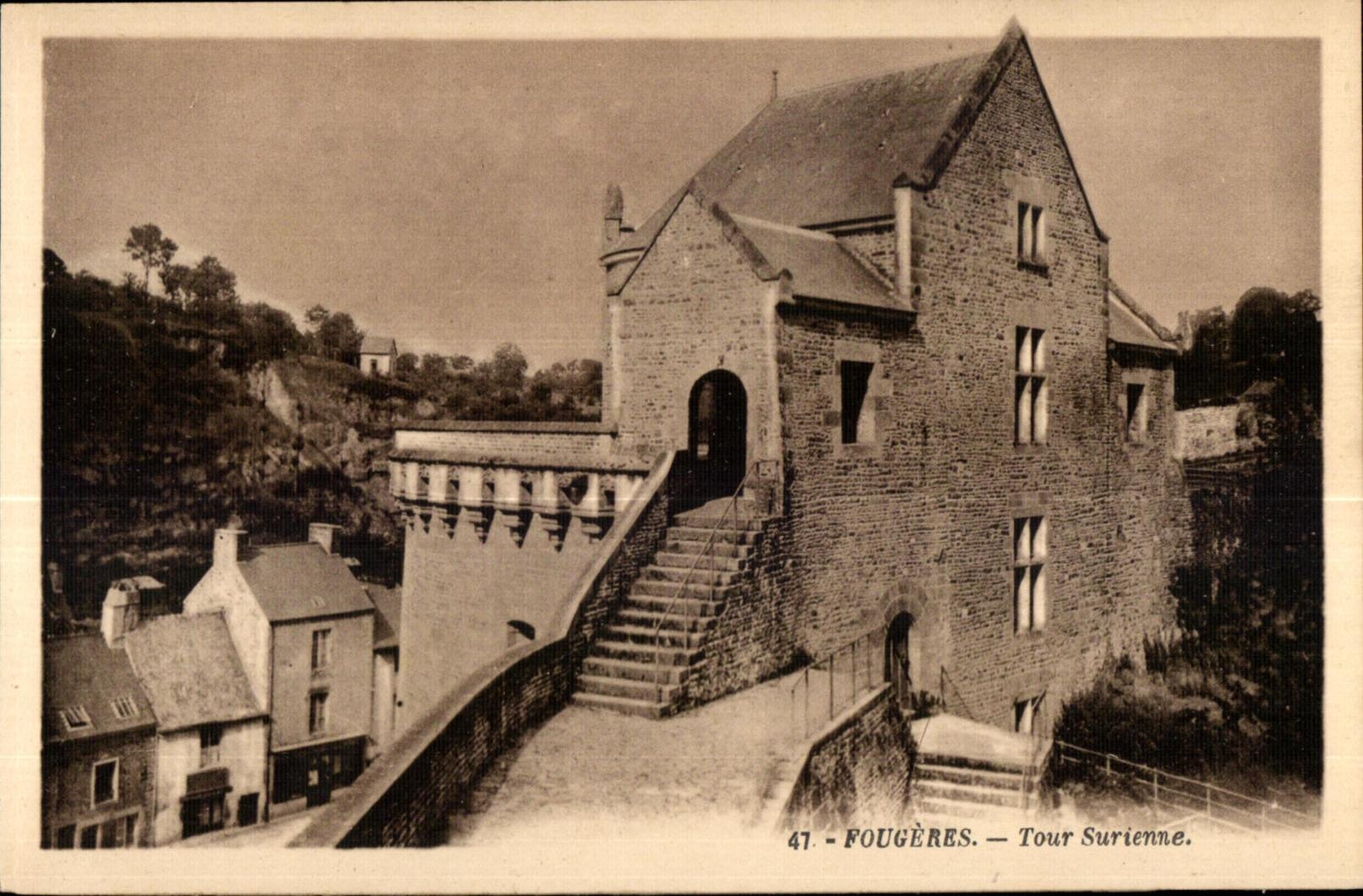 Fougères — Tour Surienne — G. Artaud, éditeur, Nantes - Recto